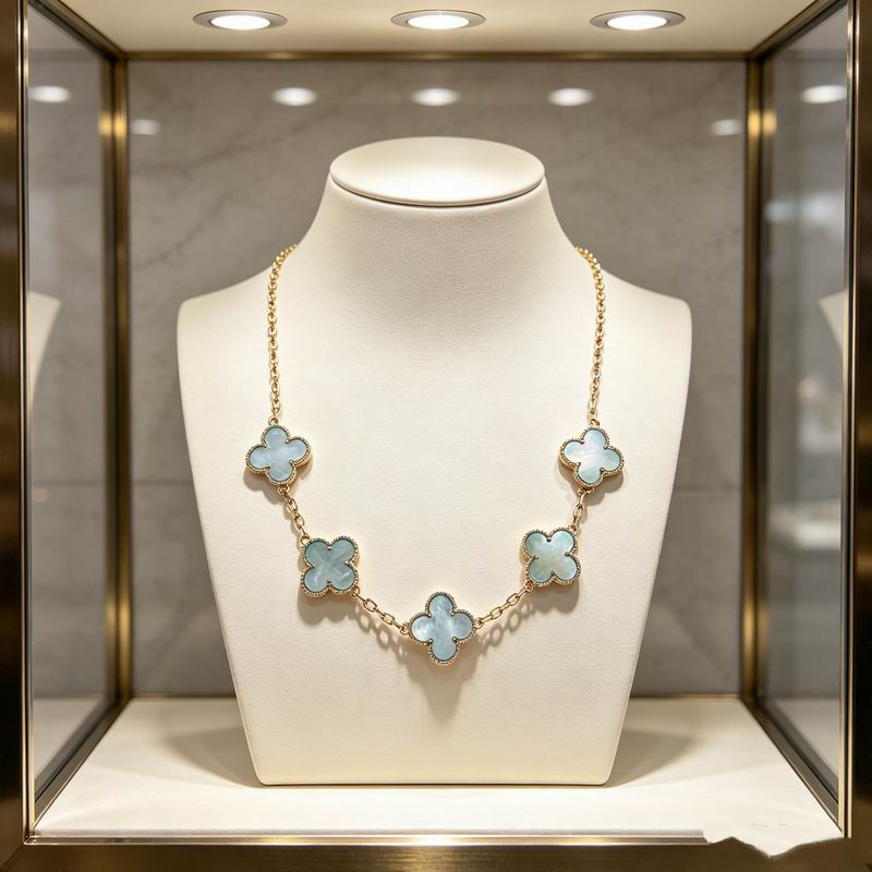 Van Cleef & Arpels Five-Motif Clover Necklace